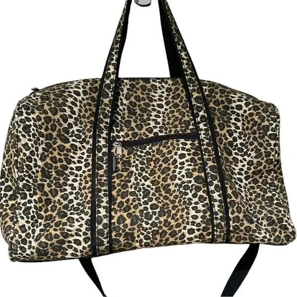 Alfagear Leopard Print Tote Bag Weekender Travel Bag Dufffle - Picture 2 of 8